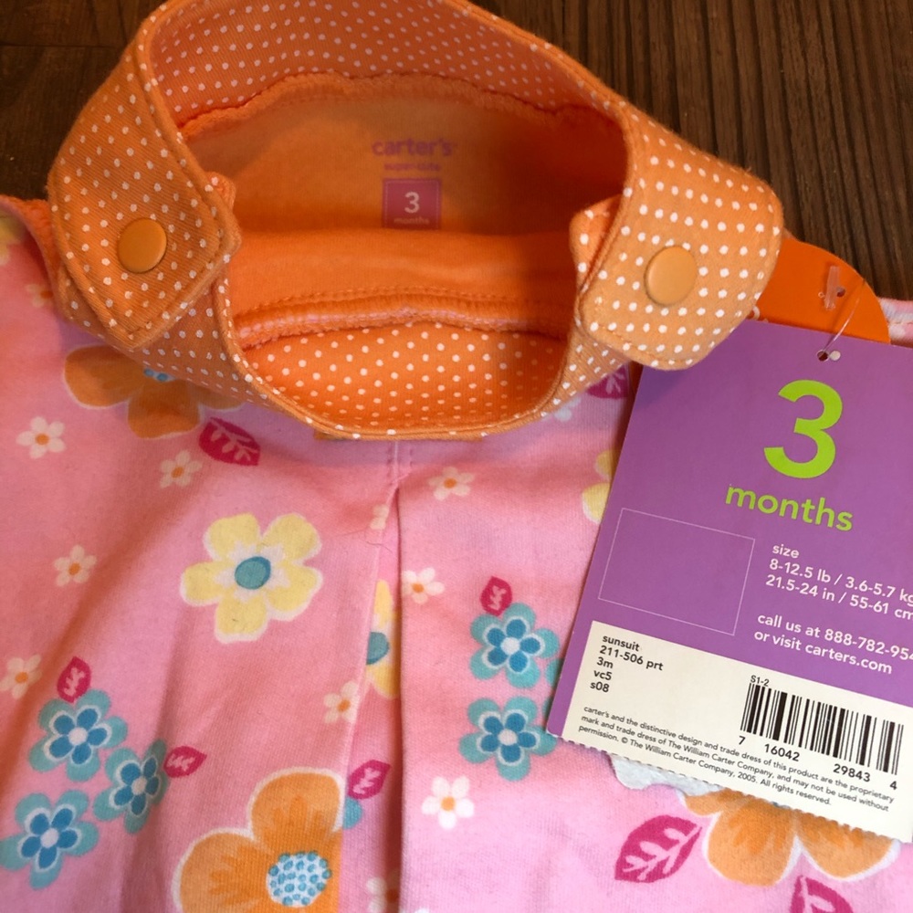 Carter’s keep cool sunsuit, 3 months - Picture 4 of 5
